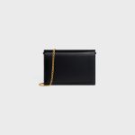 CLUTCH SOIR IN SHINY CALFSKIN BLACK - Image 3